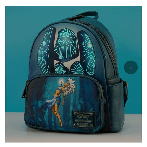 Loungefly Disney Atlantis Kida Crystal Chamber GITD Mini Backpack - Exclusive main image 10
